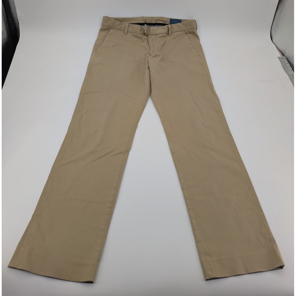 Fairlane Men's Chino Khaki Straight-Leg Pants Stretch Comfort 34/34 Preppy